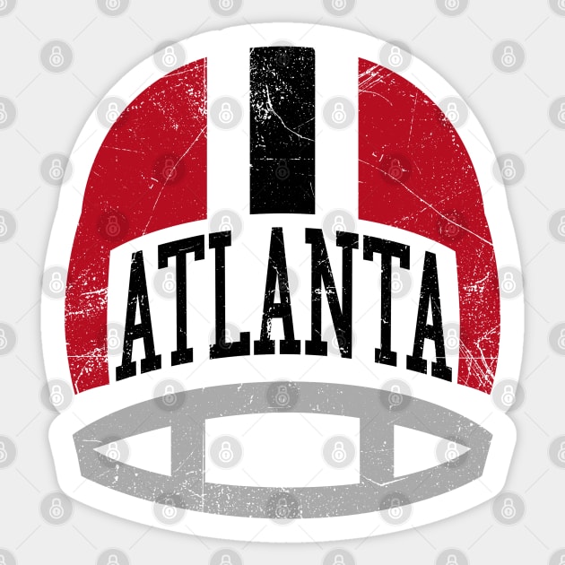 Atlanta Retro Helmet - White Sticker by KFig21